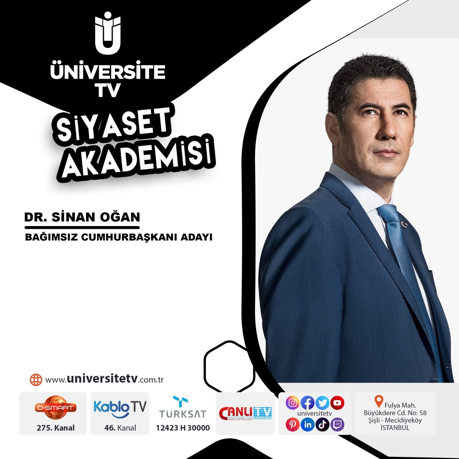 Türksam Başkanı Dr. Sinan Oğan Üniversite Tv'de 
